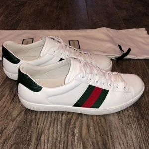 Mens Gucci Ace Leather Sneaker
